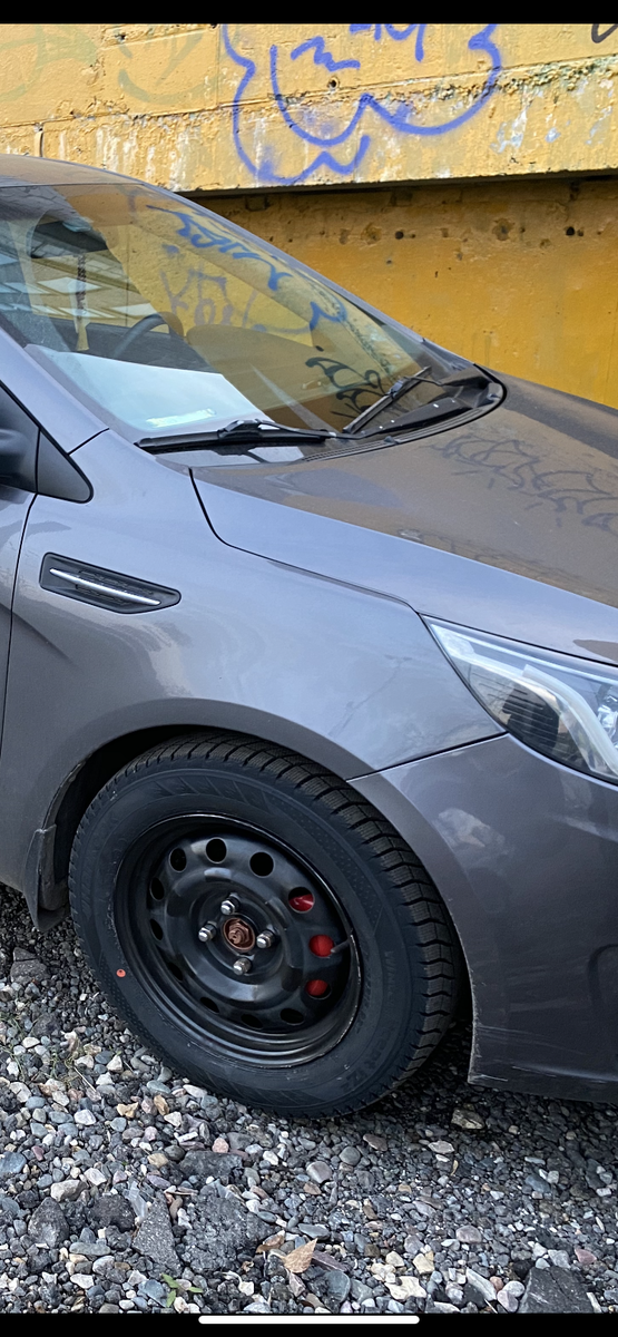 Гайки до установки заглушек