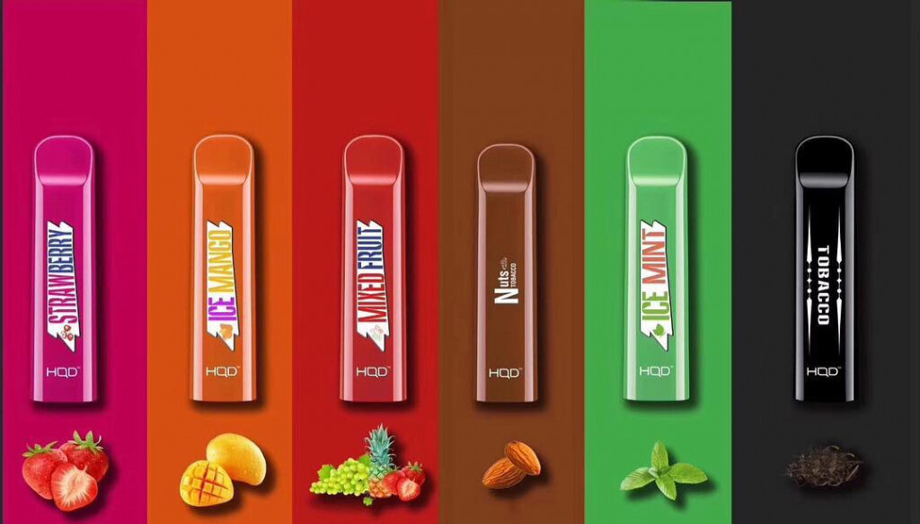                        Наиболее популярная Торговая марка "HQD" с разными вкусами