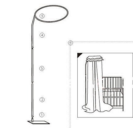 Детская кровать Woodix Luna (маятник универсальный), Белый