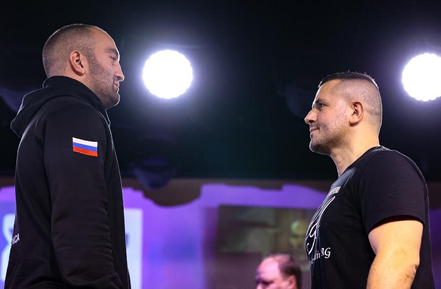 Мурат Гассиев и Нери Сефери на битве взглядов