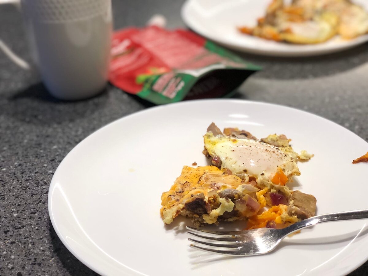 Завтрак от мужа, выглядит странно, но вкусно