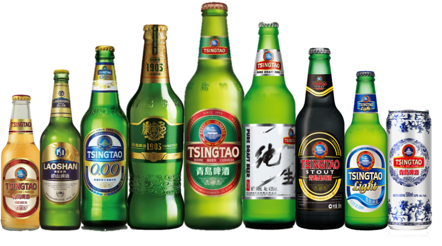 Пиво Tsingtao.