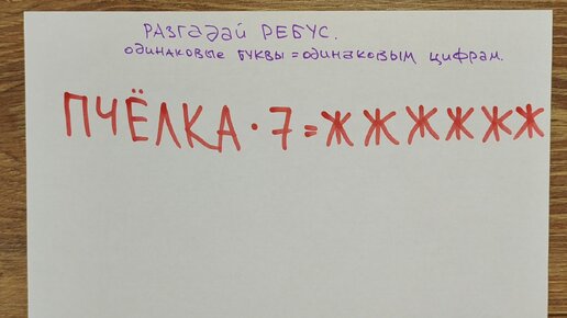 Ребус для 5 класса, над которым ломали голову родители. Сможете решить?