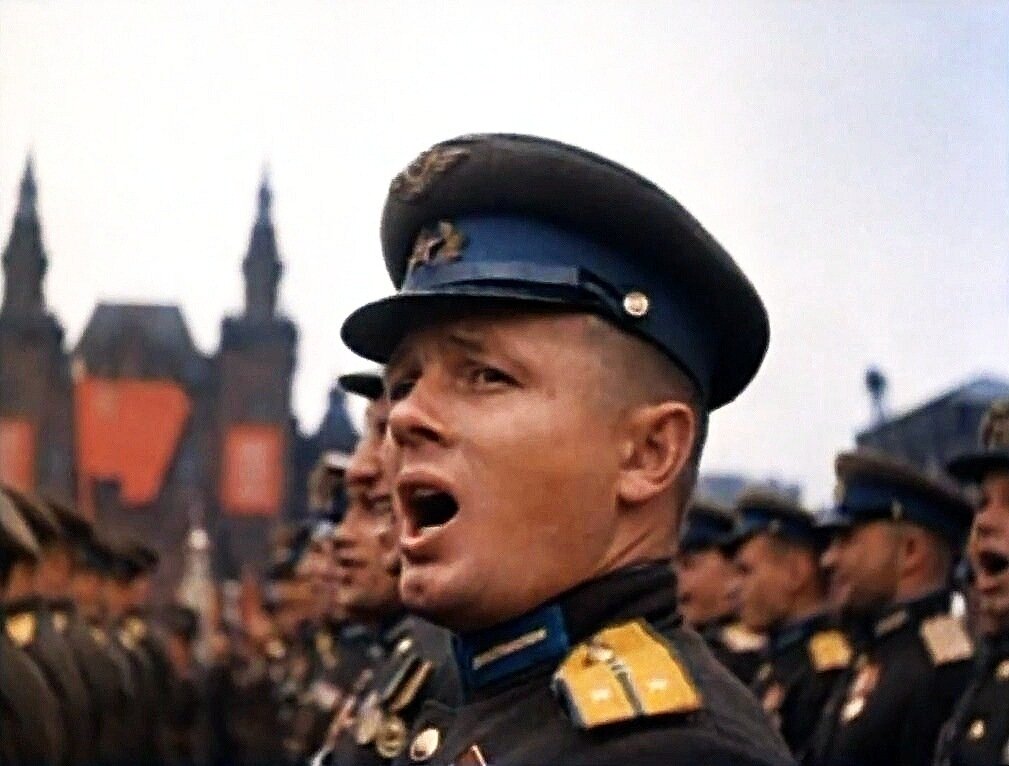 Фотография парада победы 1945 года