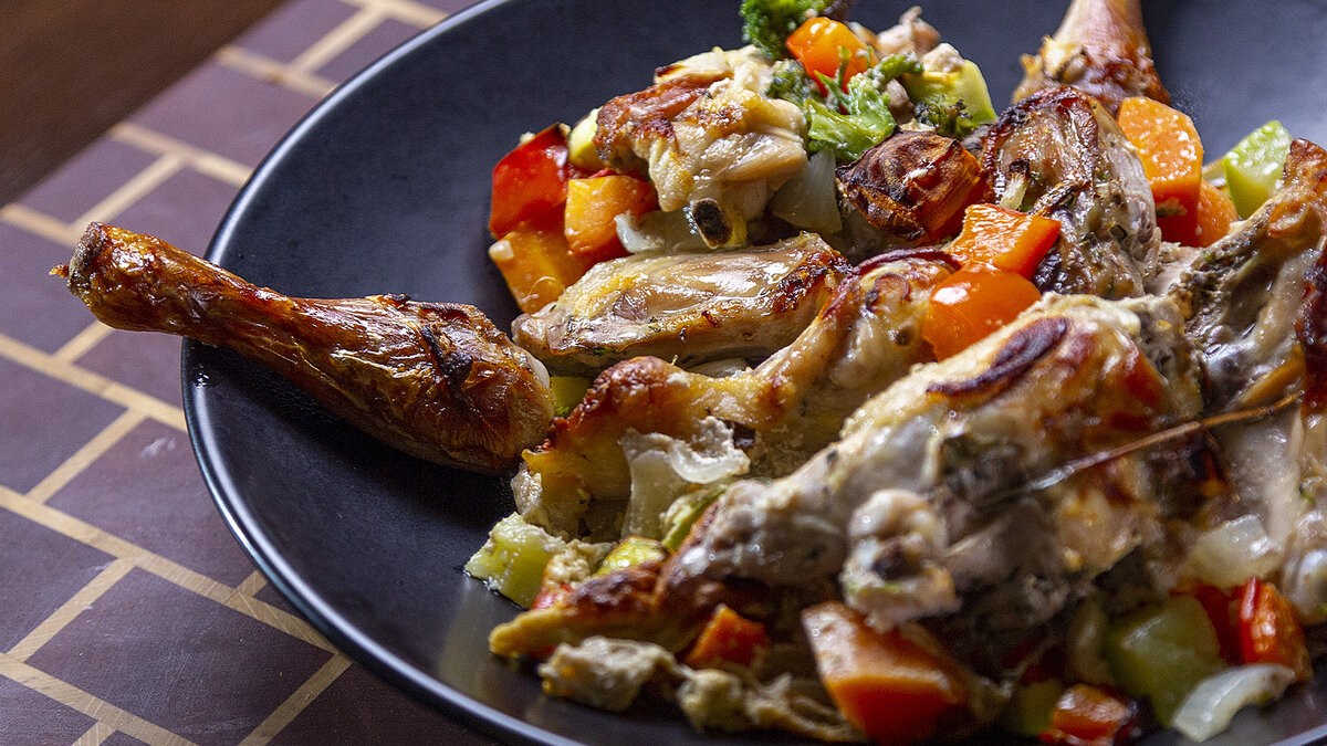 Цыпленок с овощами