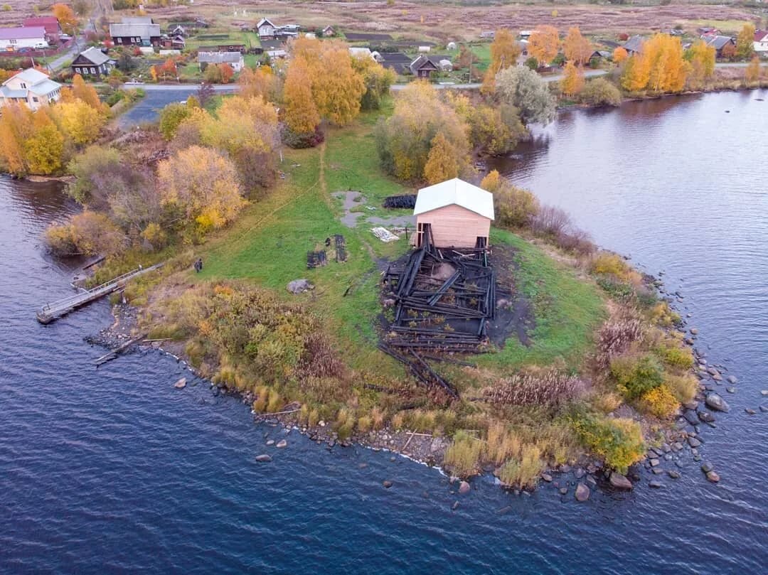 Кондопога Церковь Успения Пресвятой Богородицы пожар