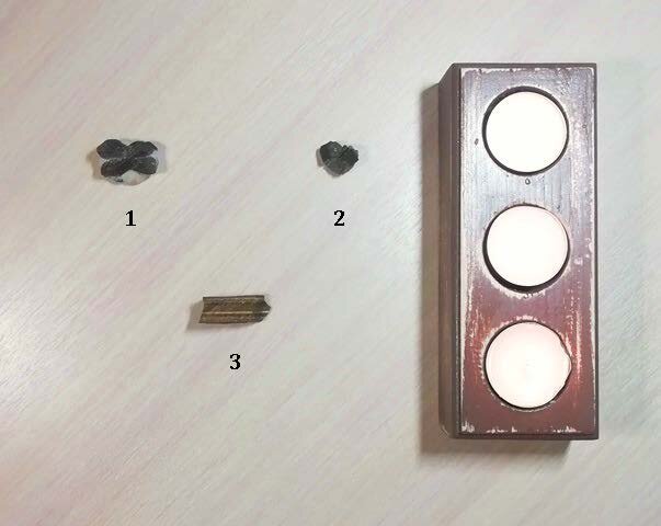 1. Ставролит 2. Пирит 3. Тигровый глаз
