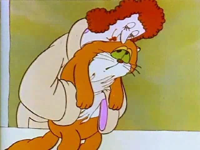 Кадр из мультфильма "Хитрая ворона": "Какой худенький!"