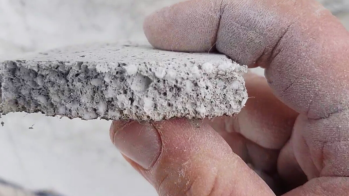 Полистиролбетон через пол года