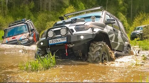 Волосы дыбом Что могут эти Внедорожники на тракторах  Поехали на дачу