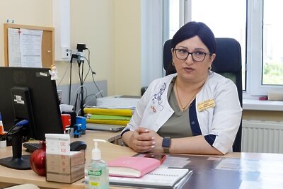    Подмосковный врач-терапевт Аруся Дадунц © Пресс-служба Министерства здравоохранения Московской области