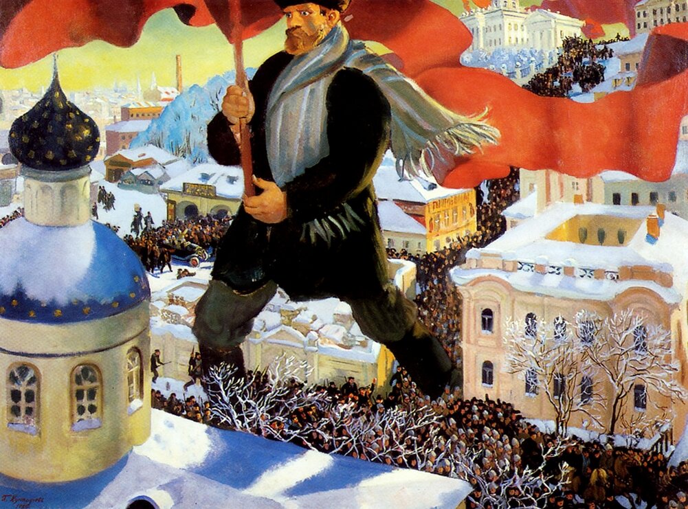 «Большевик». Кустодиев, 1920 год.