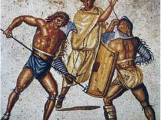  Гладиаторские бои – одно из первых развлечений в древнем Риме. Бои вооруженных мечом людей (gladius) берут начало в обряде жертвоприношения погибшего знатного воина. Позднее этот обряд превратился в поединки гладиаторов, которые устраивали по другим поводам, и стали неотъемлемой частью многих праздников. Гладиаторы сражались друг с другом и дикими животными в таких амфитеатрах, как римский Колизей. Существуют различные типы гладиаторов, которые отличается по используемому оружию и доспехам. В предлагаемой статье будут рассмотрены основные конструкции шлемов гладиаторов. 