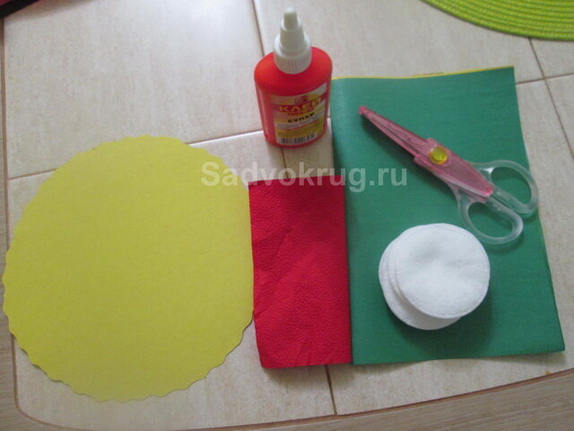 Необходимые материалы для будущей открытки