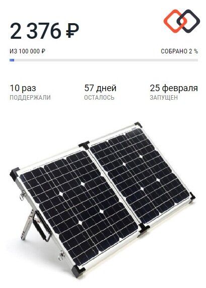 Как видите собрано чуть более 2 000 руб. Осталось 7 недель.