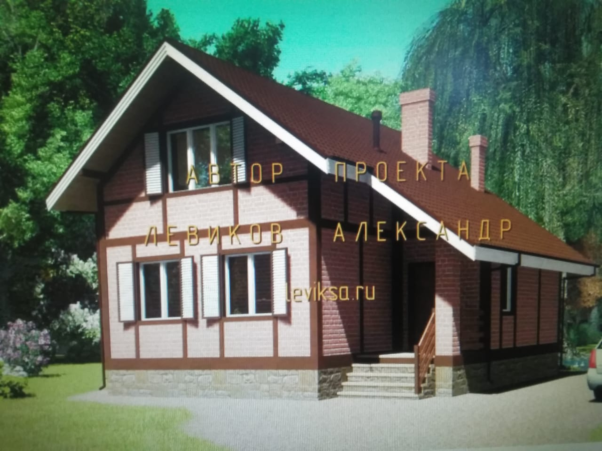 Это фасадная часть дома, но в итоге вид точно будет иным.