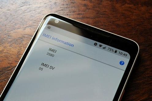  IMEI-код на экране смартфона. Иллюстрация с сайта Androidcentral.com