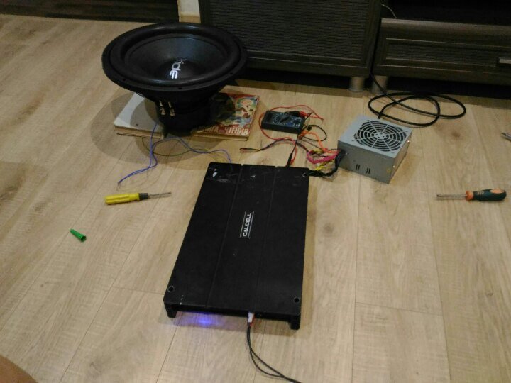 Разминаю динамик на дома около 4 часов