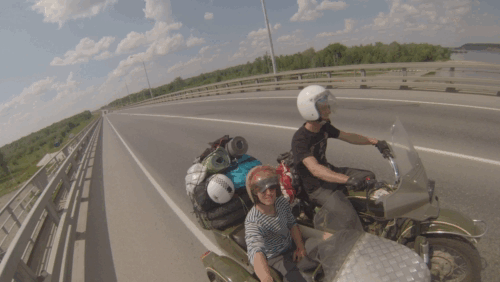 Пересекаем реку Обь 