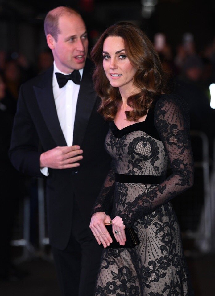 Принц Уильям и его жена Кейт прибыли на концерт Royal Variety