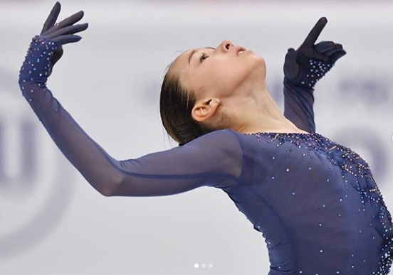 Камила Валиева пока только четвертая.