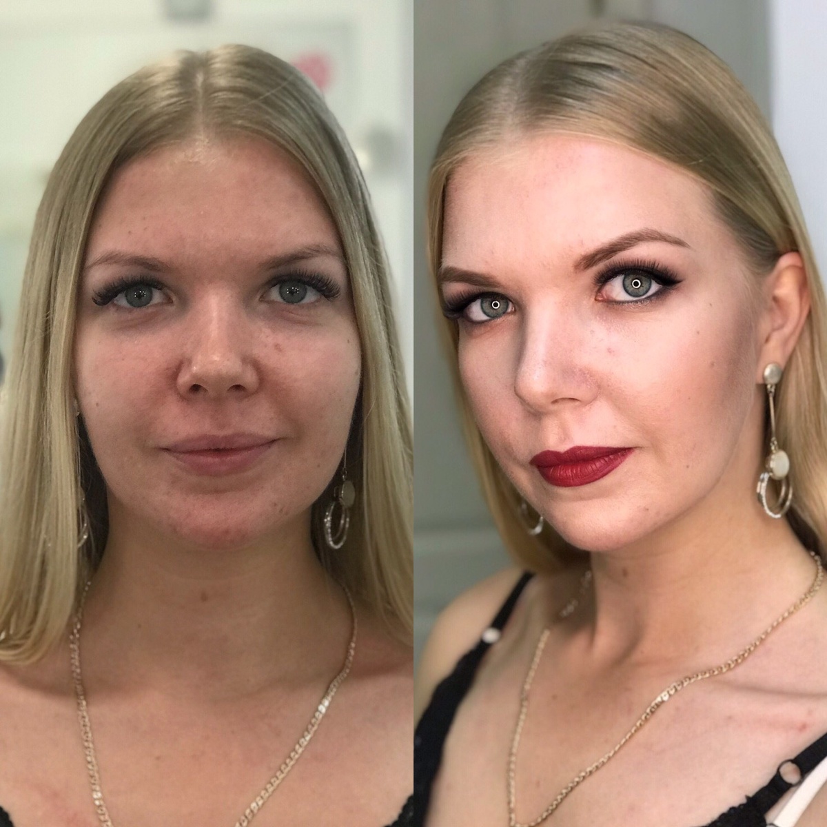 Вот такой макияж у меня получился с помощью своих кистей. Как вам? :)