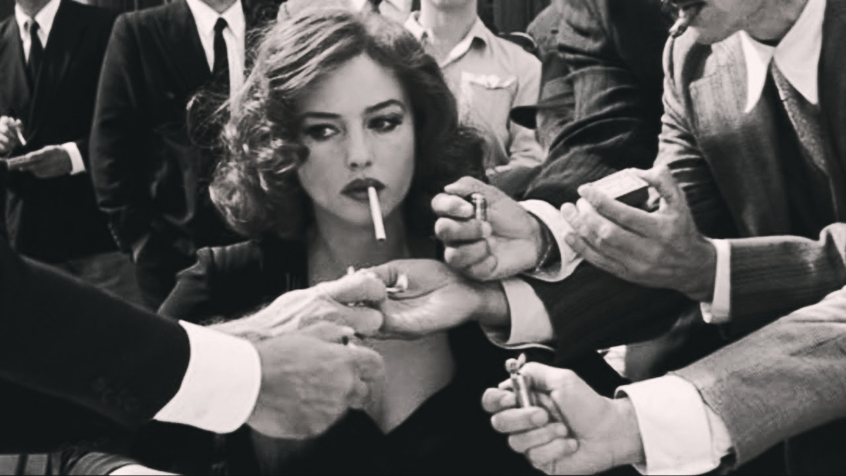  Кадр из фильма "Малена",  реж.  Джузеппе Торнаторе, 2000 г. 