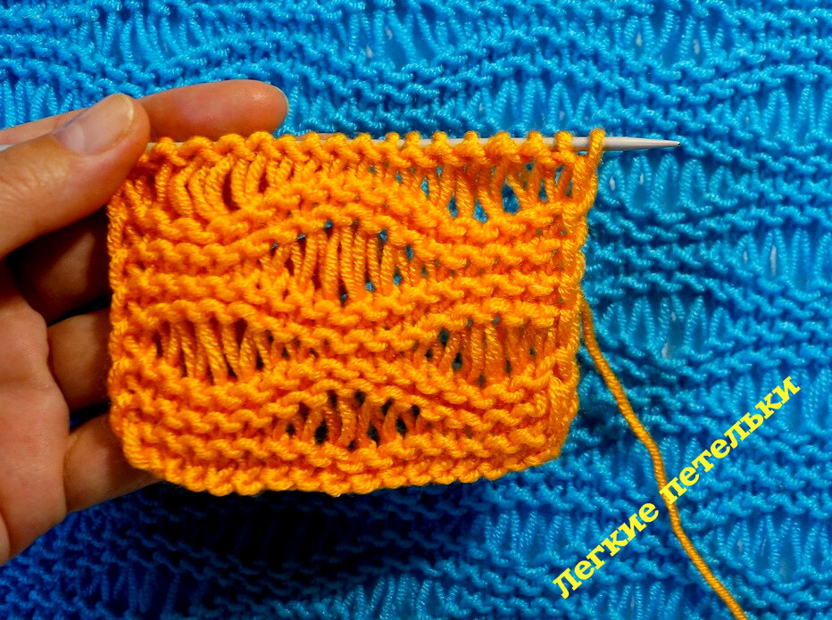 коса дзен. вяжем с леночкой узоры спицами. вяжем с леночкой узор в один ряд. легкая петелька. петелечка вязание.