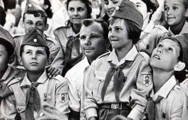 Гагарин в Артеке. 1967 год.