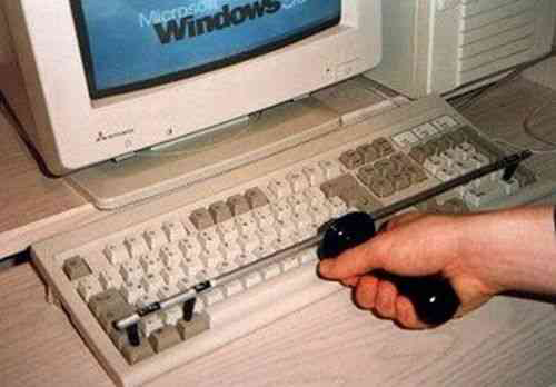 CTRL + ALT + DEL 