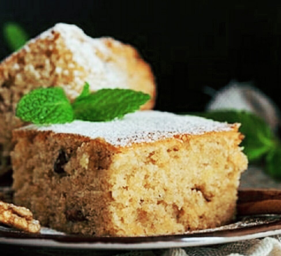 Веганский апельсиновый кекс с арахисом