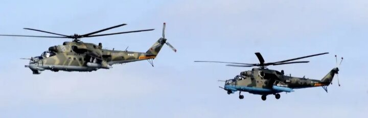 Ми-24 и Ми-35. Найдите 3 отличия...