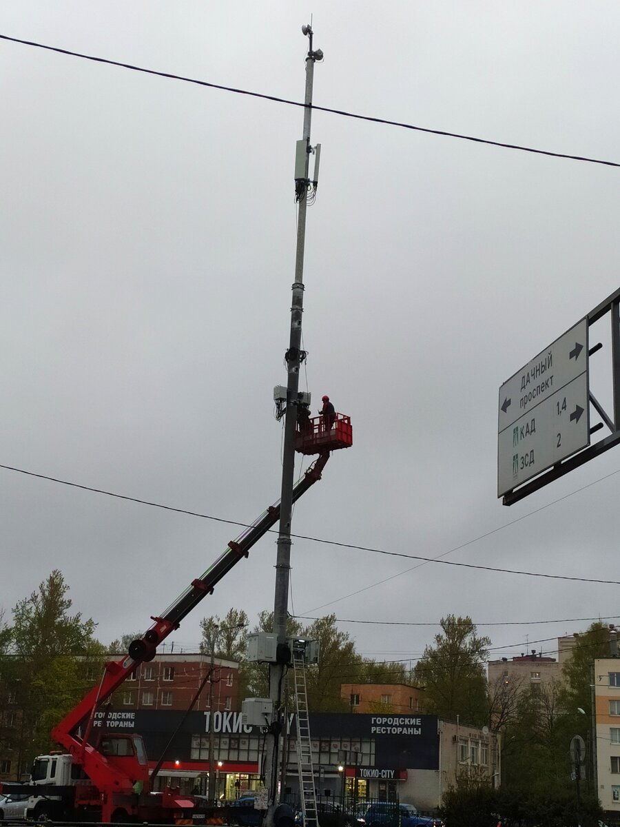 5 мая установка 5G рядом с метро Проспект Ветеранов
