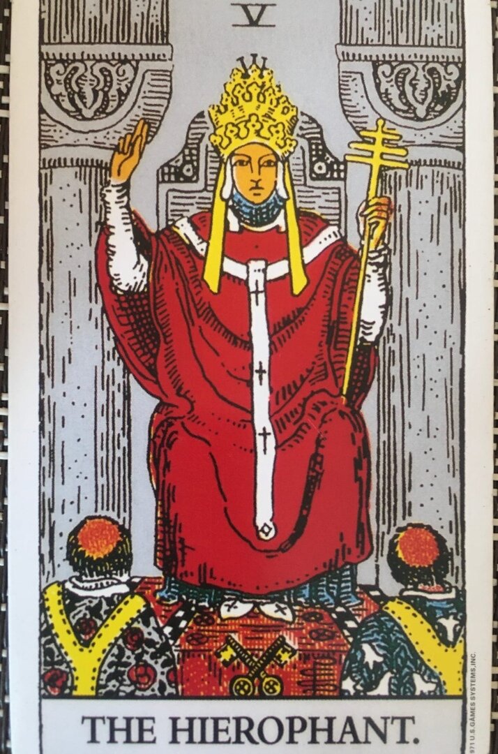 Иерофант в колоде Р. Уэйта