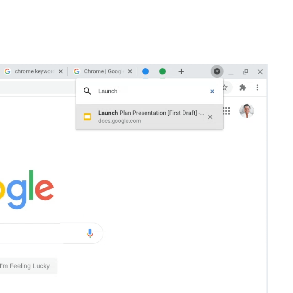 Поисковая строка Google Chrome