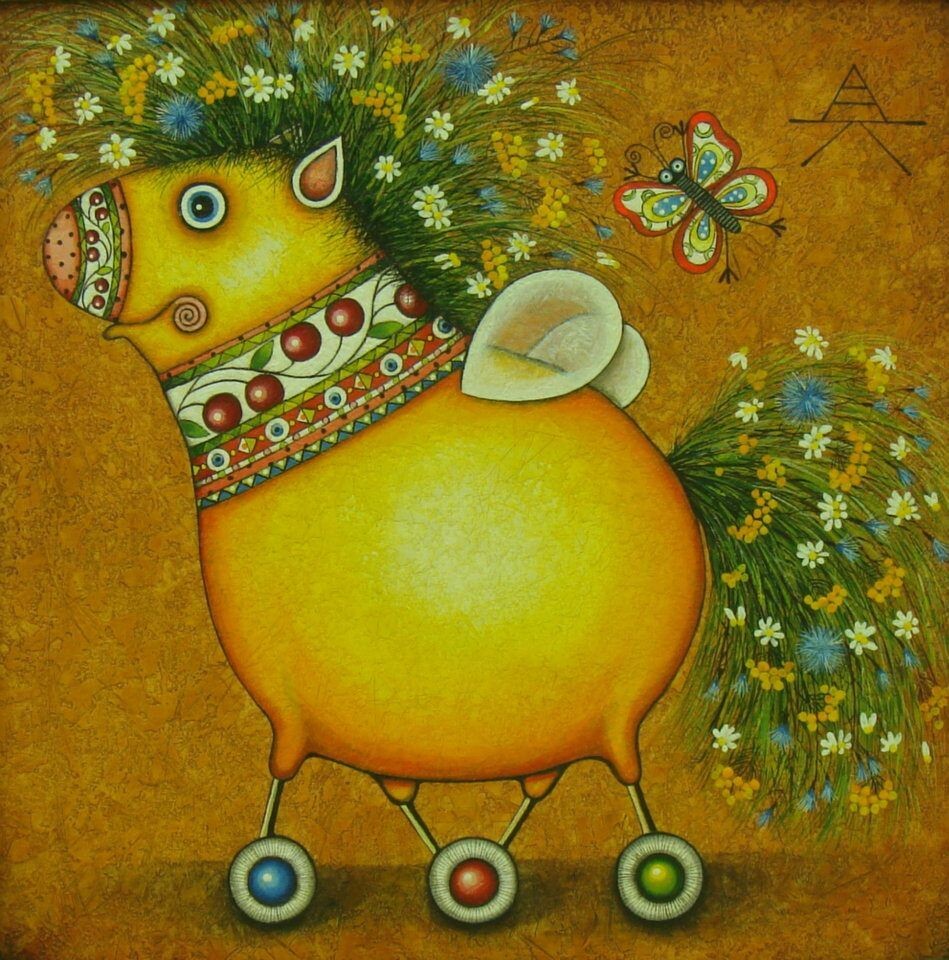 О! Это лимон на колесиках?! -Где лимон? - Ой, да это груша!  - молчу...