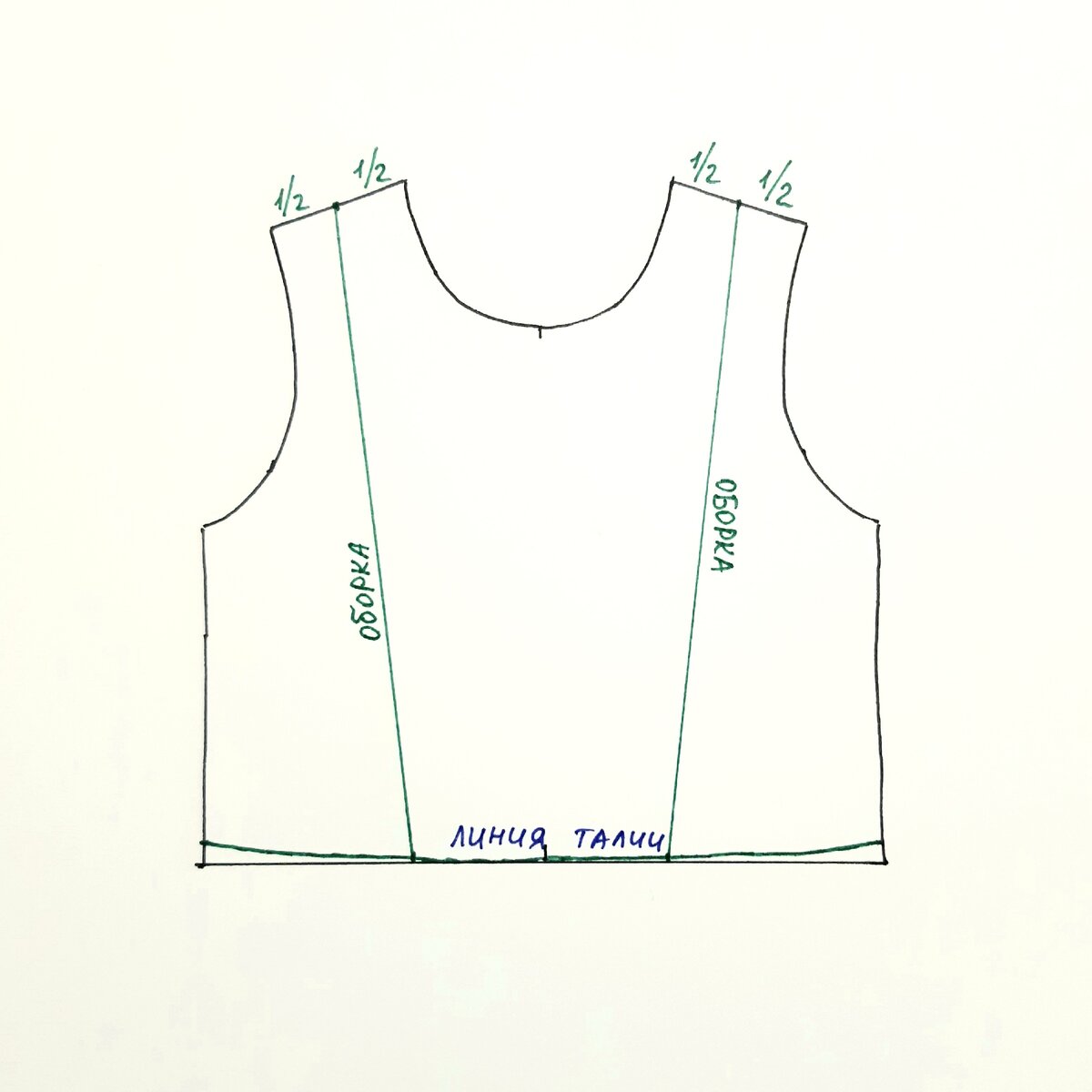 Моделирование лифа платья "Стрекозы"