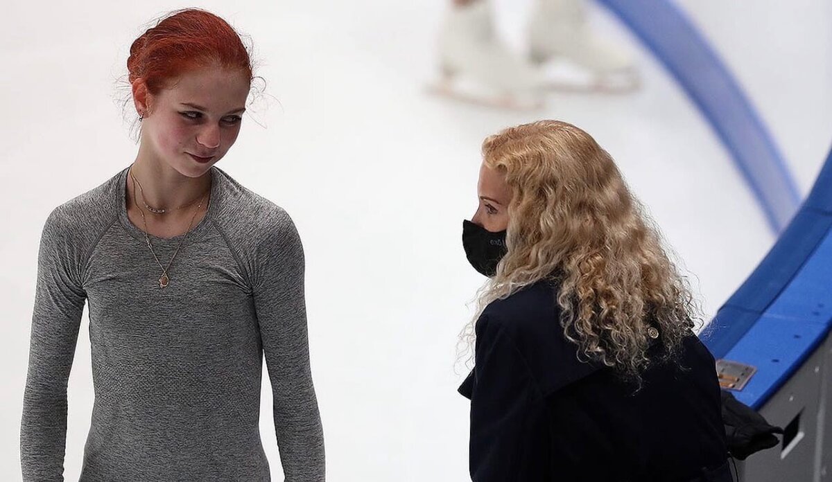 На тренировке