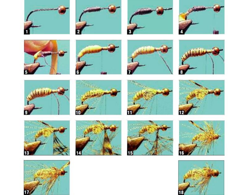 Ловля голавля нахлыстом и вязание нимфы Amber Belly