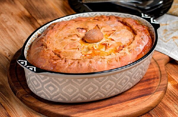 Как испечь традиционный татарский пирог «зур бэлиш» с красивой ...