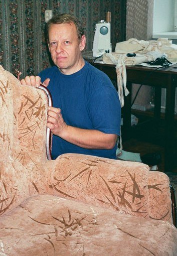 Перетяжка мебели во Владимире 2008 год приблизительно
