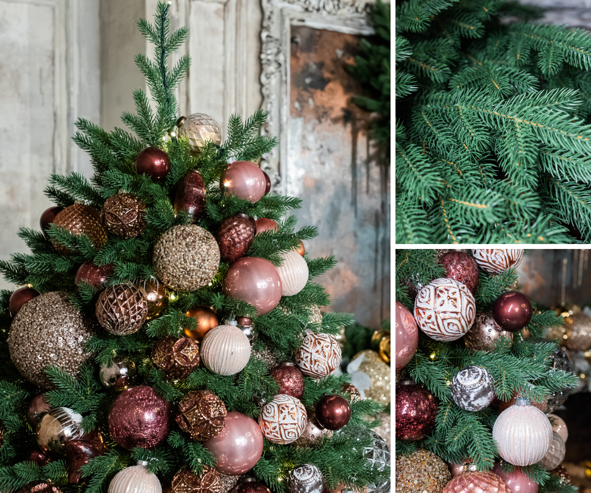 Эффект натуральности Версальской ели достигается за счет копирования при производстве настоящих еловых "лап"