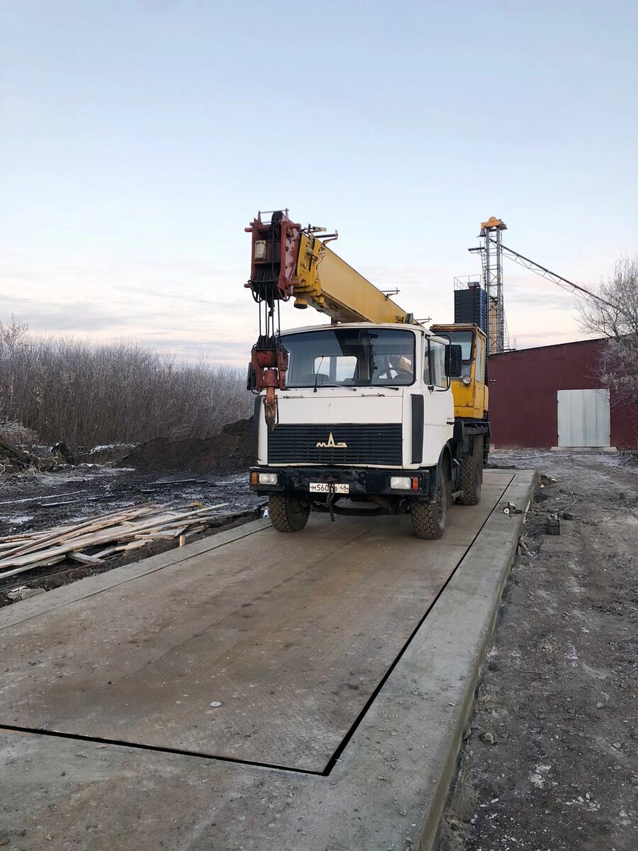 Новые 80 тонные Автомобильные весы для липецкого аграрного предприятия