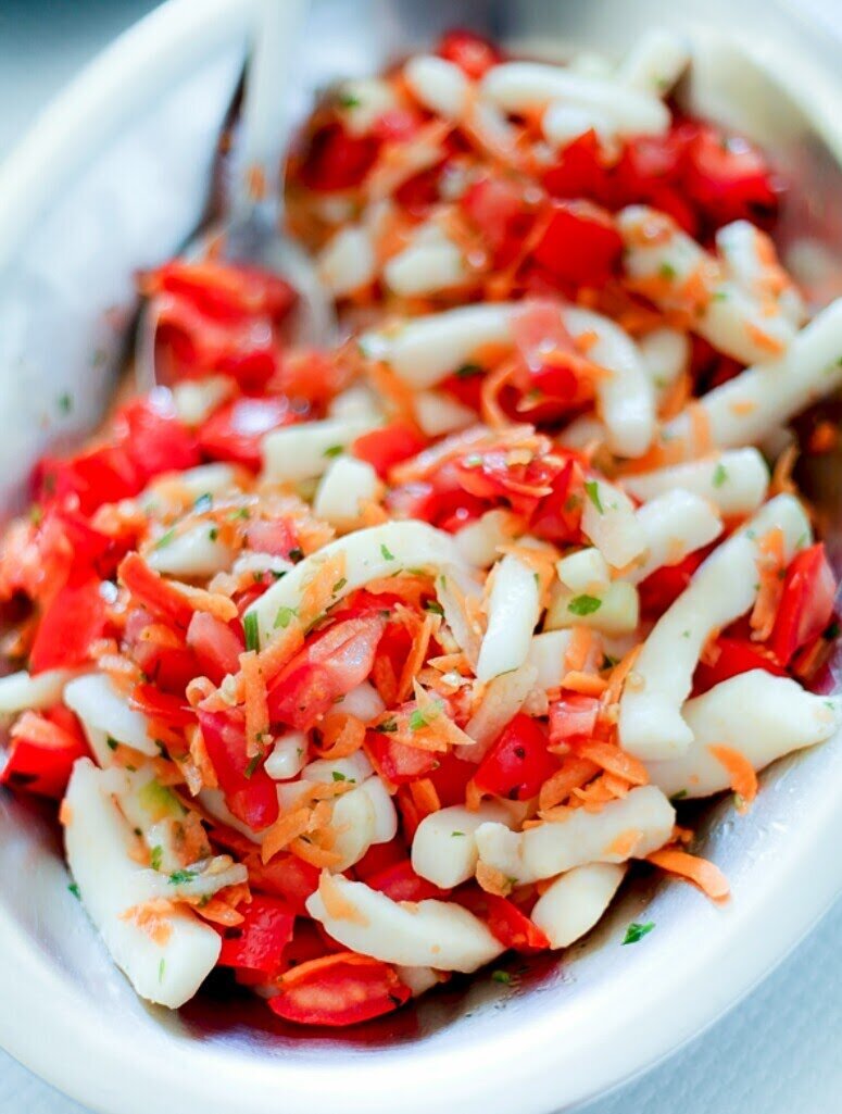 Топ 6 простых и вкусных салатов с кальмарами