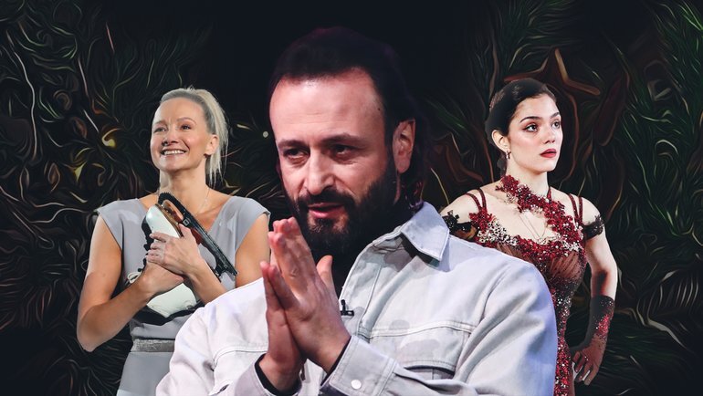    Оксана Домнина, Илья Авербух, Евгения Медведева.