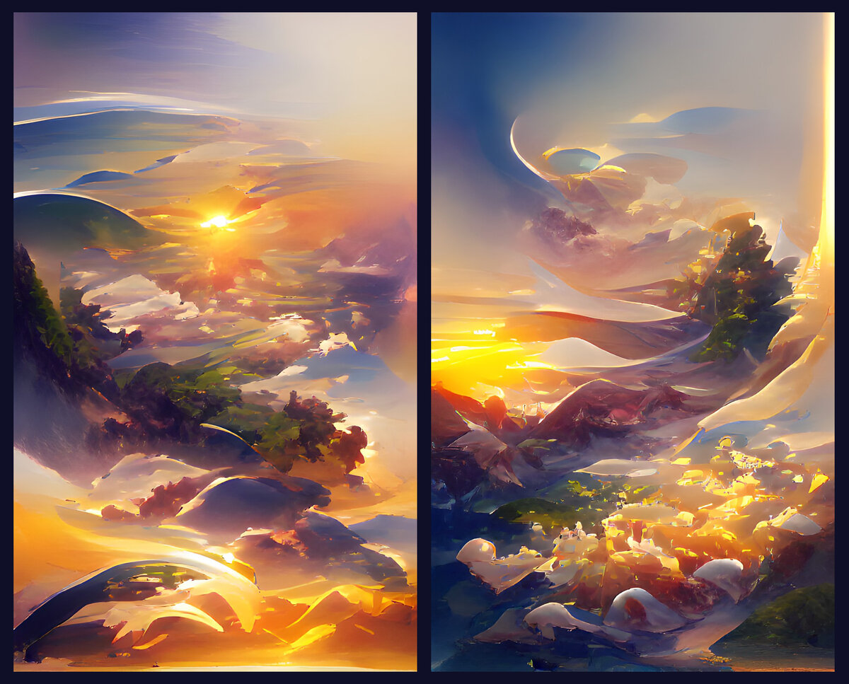 Иллюстрации «Солнце» в стиле Pandora