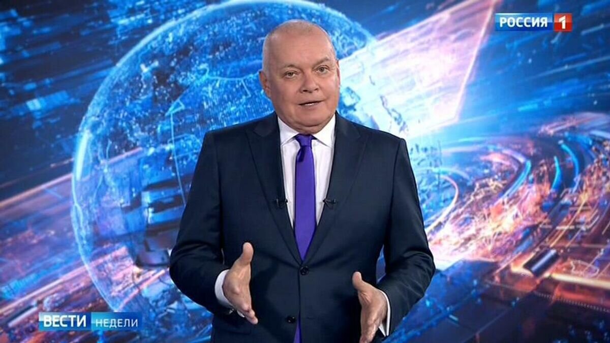    Ведущий программы "Вести недели" на канале "Россия" Дмитрий Киселев© Пресс-служба ВГТРК