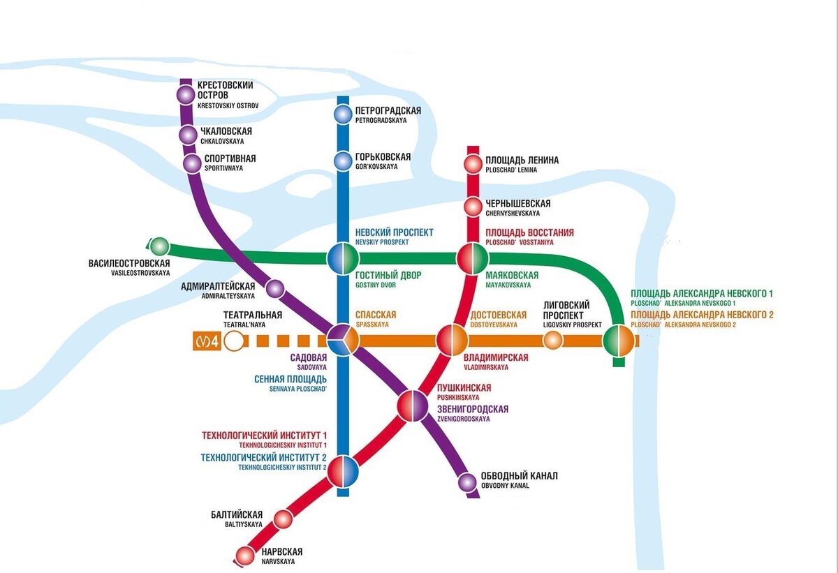 Карта метро красная ветка санкт петербург