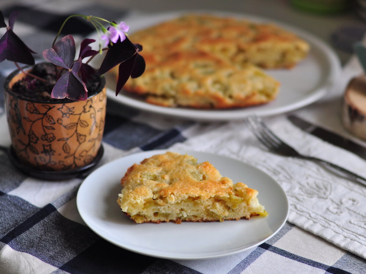 Пирог с ревенем | Рецепты салатов и вкусняшек | Дзен