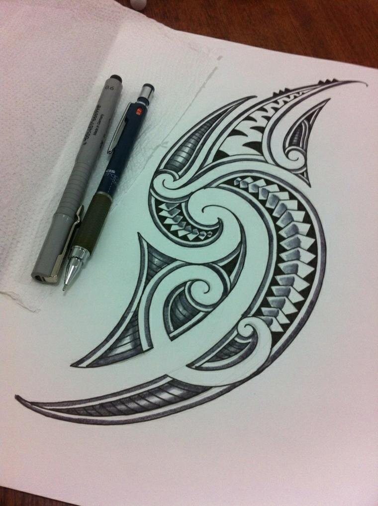 Татуировка маори , является частью семьи так называемых этнических татуировок .-2
